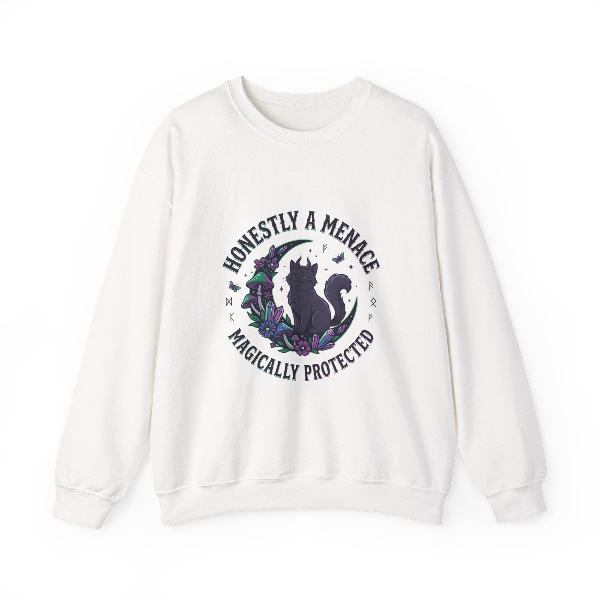 Honestly a Menace sweatshirt | witchy goblincore, celestial crystals, familiar vibes