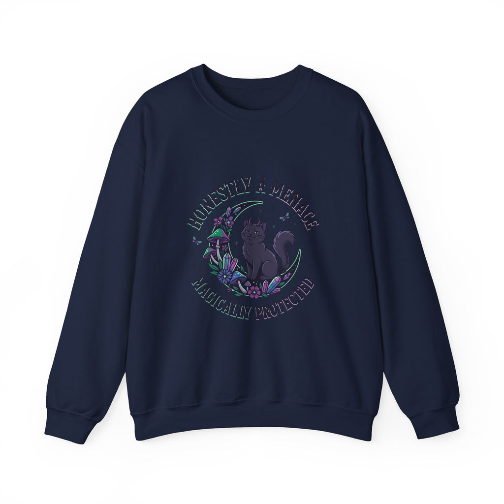 Honestly a Menace sweatshirt | witchy goblincore, celestial crystals, familiar vibes
