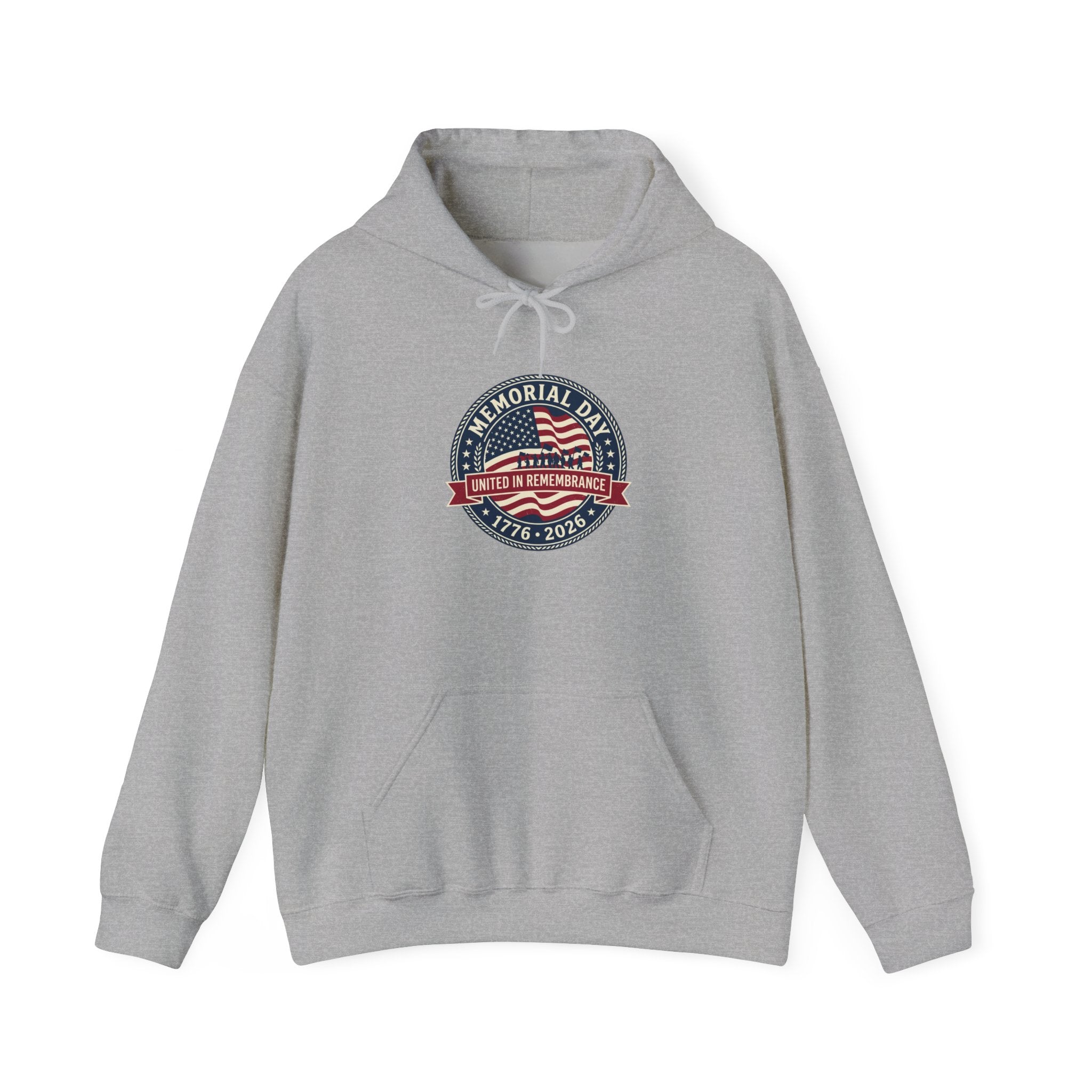 USA 250 Memorial Day Hoodie | 1776–2026 vintage distressed patriotic