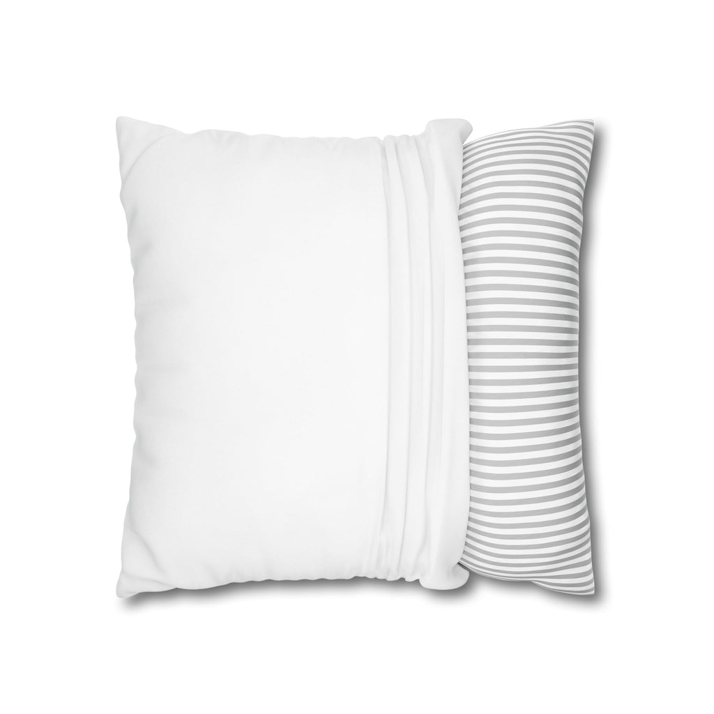Wolf Forest Throw Pillowcase — Rustic Wildlife Square Pillow Cover