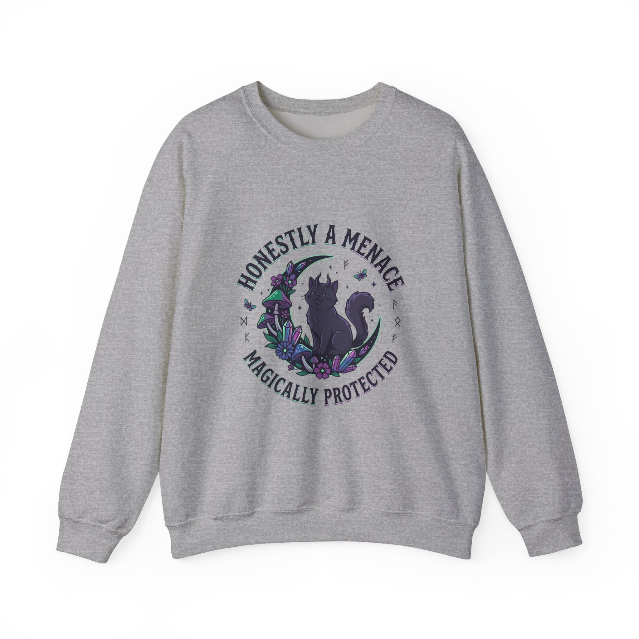 Honestly a Menace sweatshirt | witchy goblincore, celestial crystals, familiar vibes