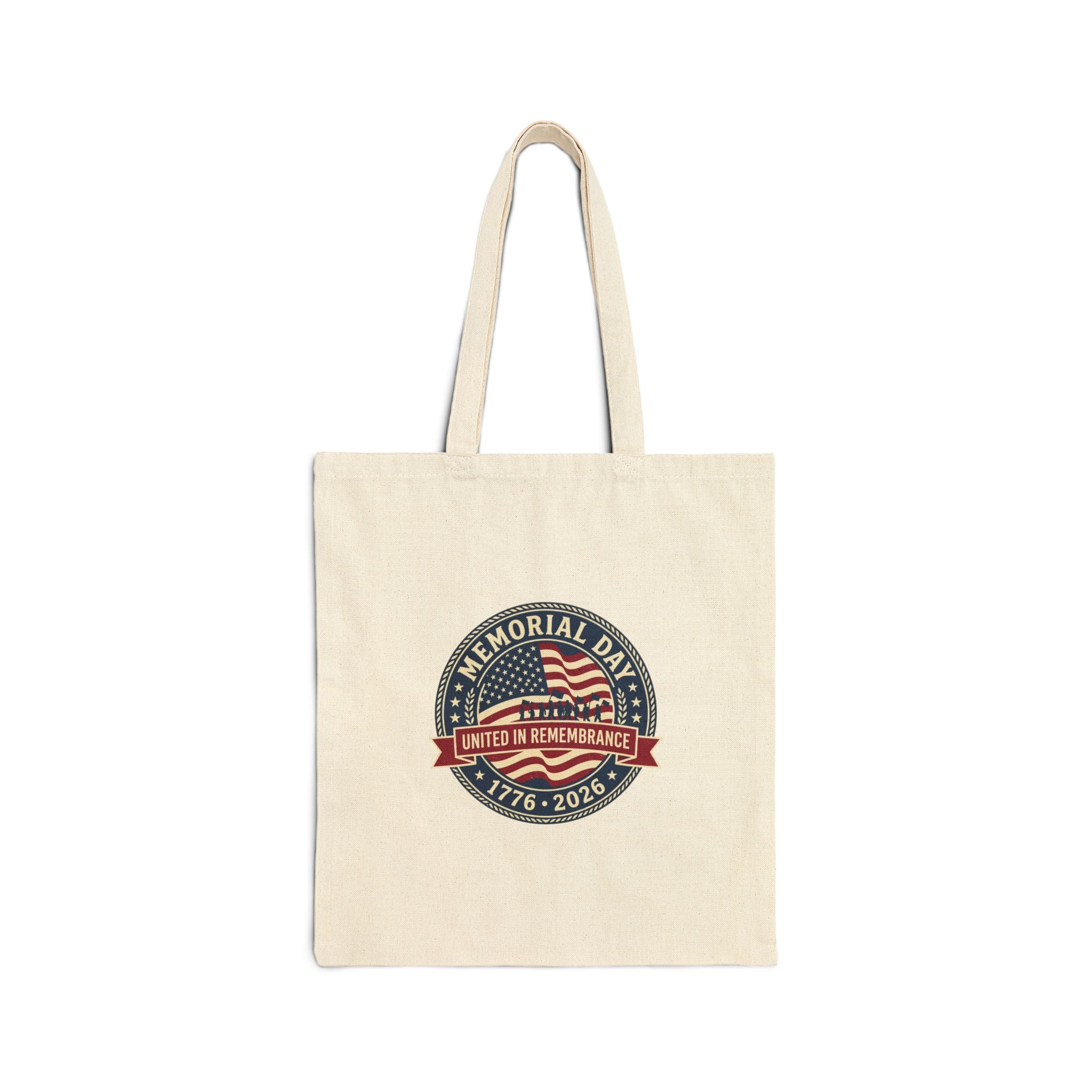 Memorial Day 1776-2026 Tote | USA 250 Vintage Distressed Red White Blue Americana
