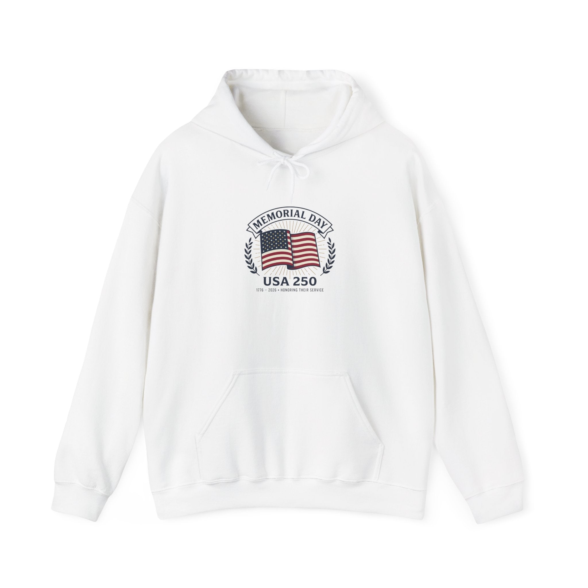 USA 250 Memorial Day Hoodie | 1776–2026 Vintage Distressed Patriotic