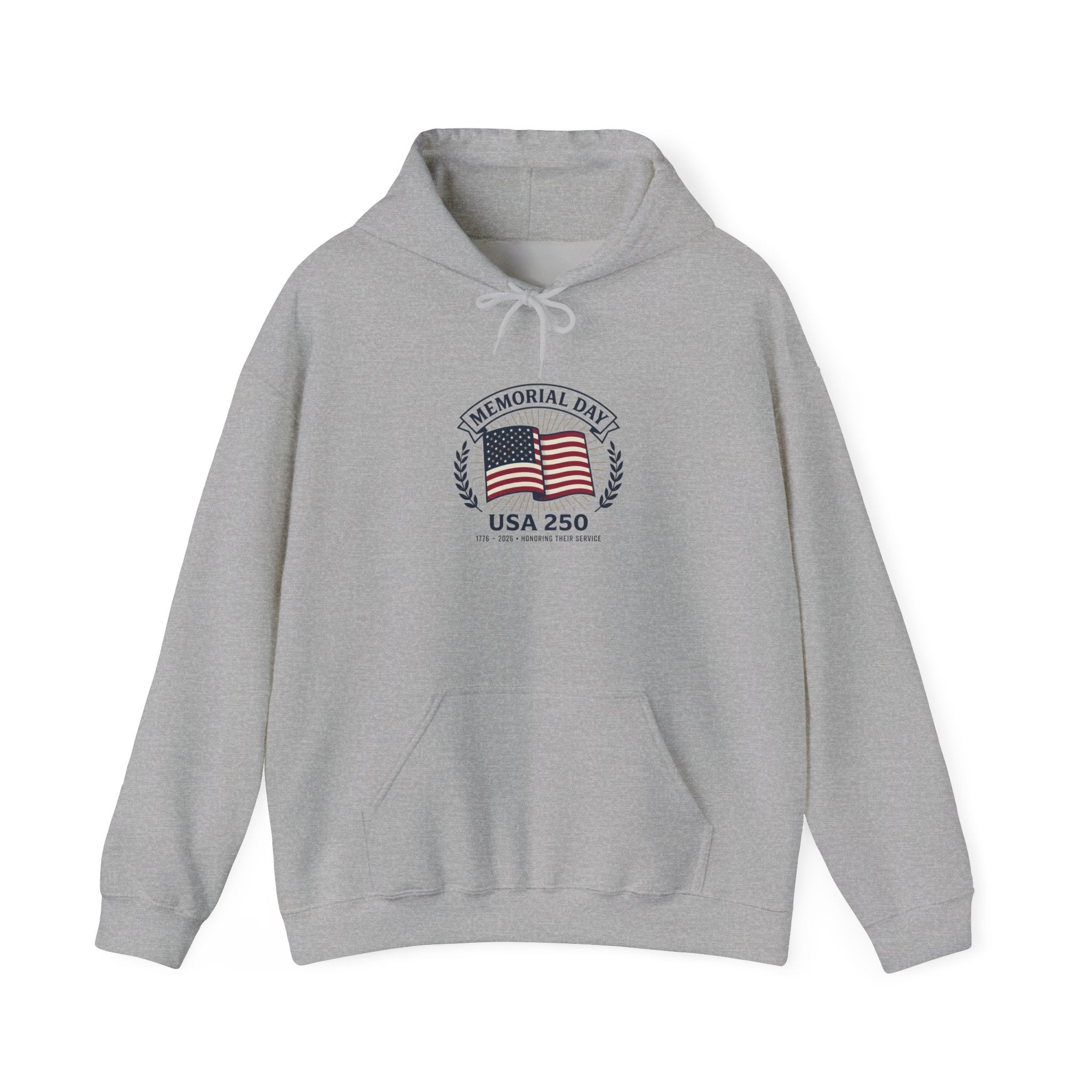 USA 250 Memorial Day Hoodie | 1776–2026 Vintage Distressed Patriotic