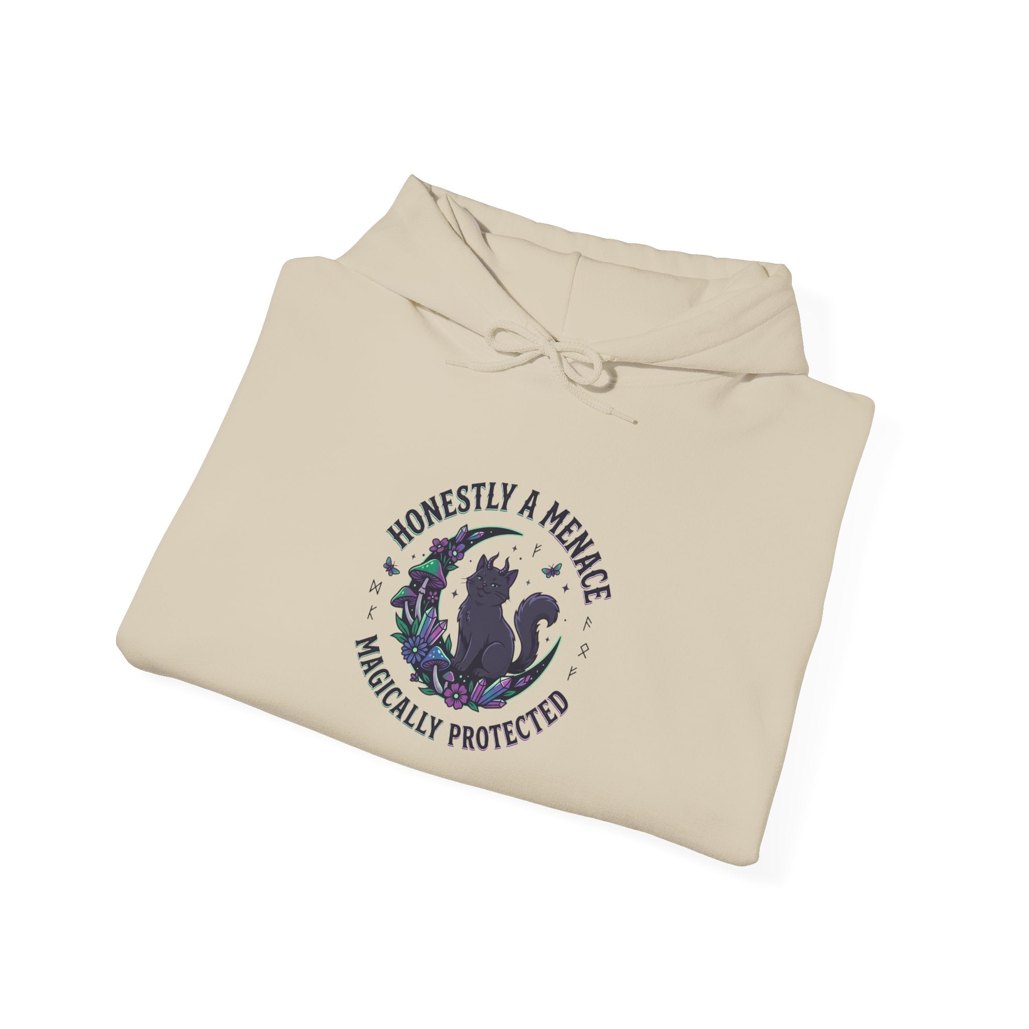 Honestly a Menace Witchy Hoodie | goblincore, chaos energy celestial crystals
