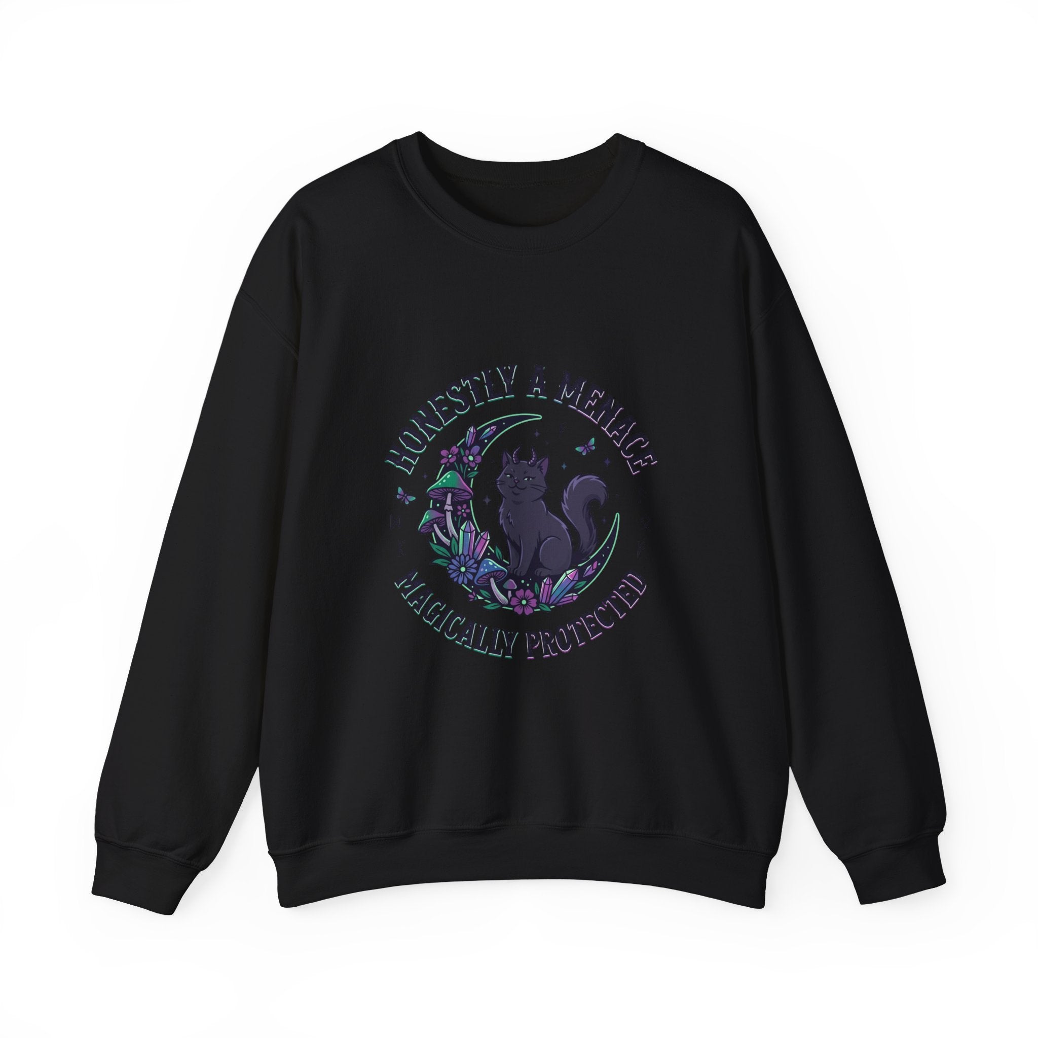 Honestly a Menace sweatshirt | witchy goblincore, celestial crystals, familiar vibes