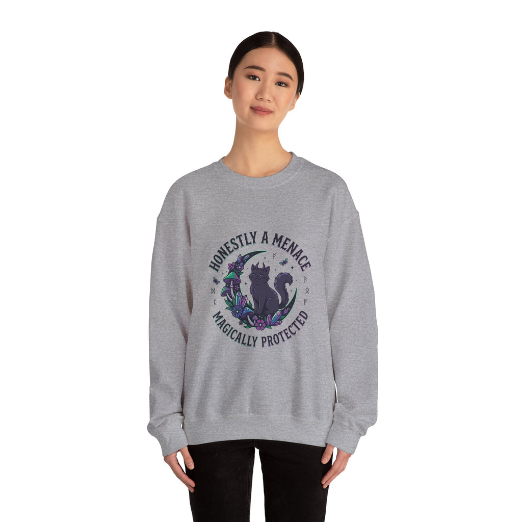 Honestly a Menace sweatshirt | witchy goblincore, celestial crystals, familiar vibes