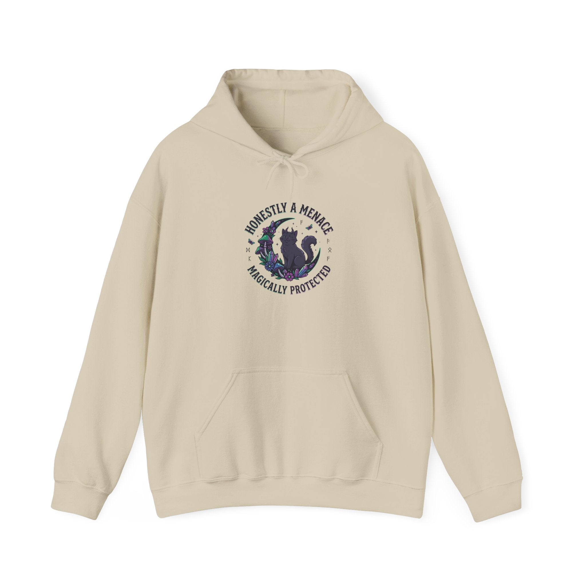Honestly a Menace Witchy Hoodie | goblincore, chaos energy celestial crystals
