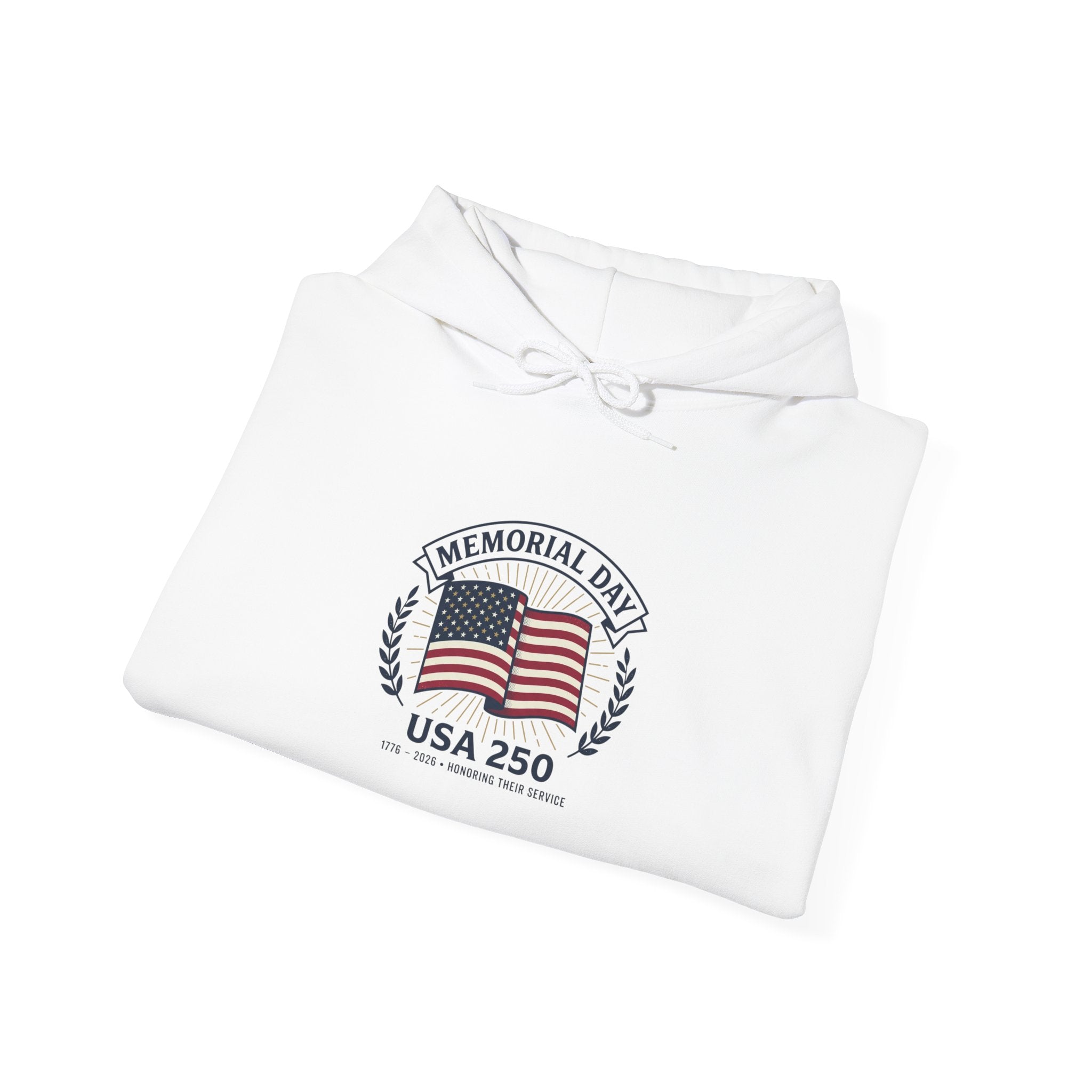 USA 250 Memorial Day Hoodie | 1776–2026 Vintage Distressed Patriotic