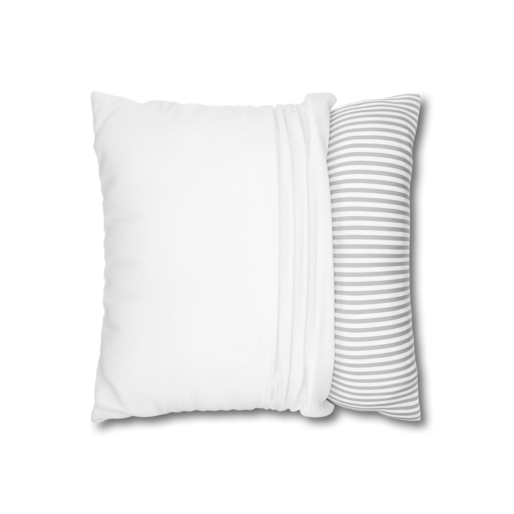 Wolf Forest Throw Pillowcase — Rustic Wildlife Square Pillow Cover