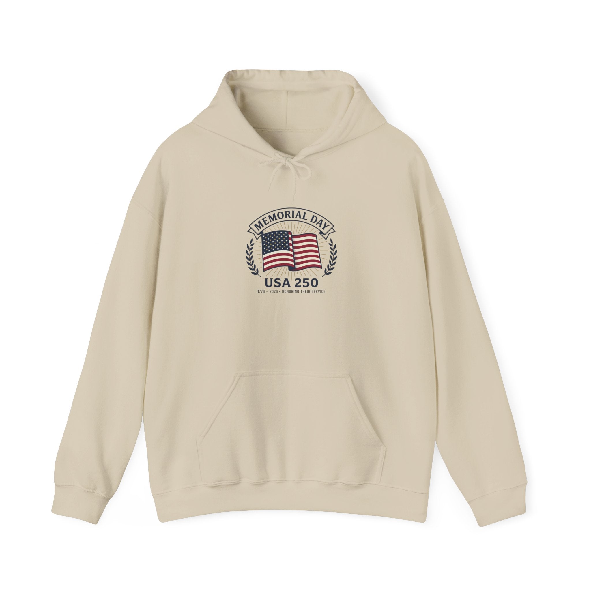 USA 250 Memorial Day Hoodie | 1776–2026 Vintage Distressed Patriotic