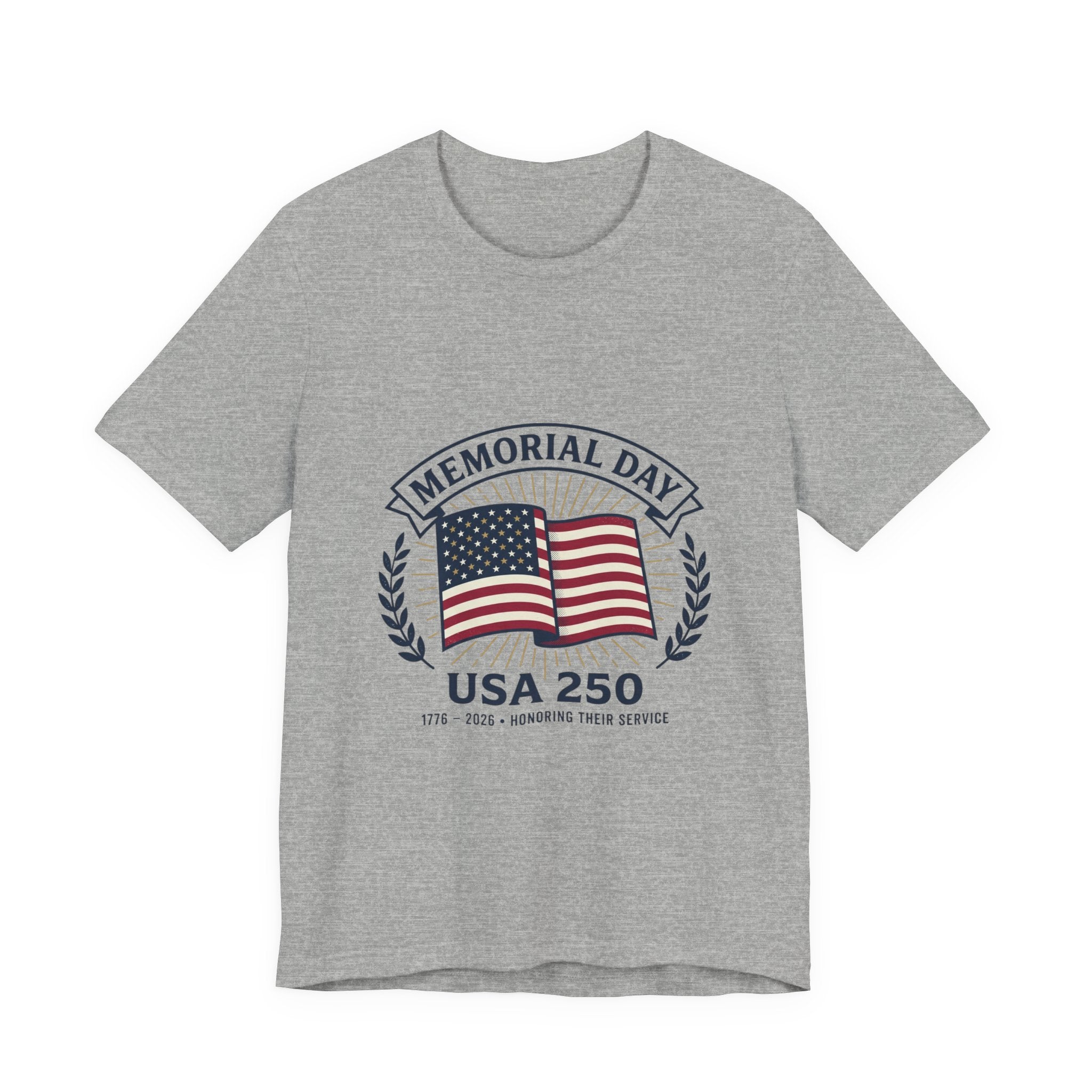 Memorial Day USA 250 Tee | 1776–2026 Vintage Distressed Patriotic T-Shirt